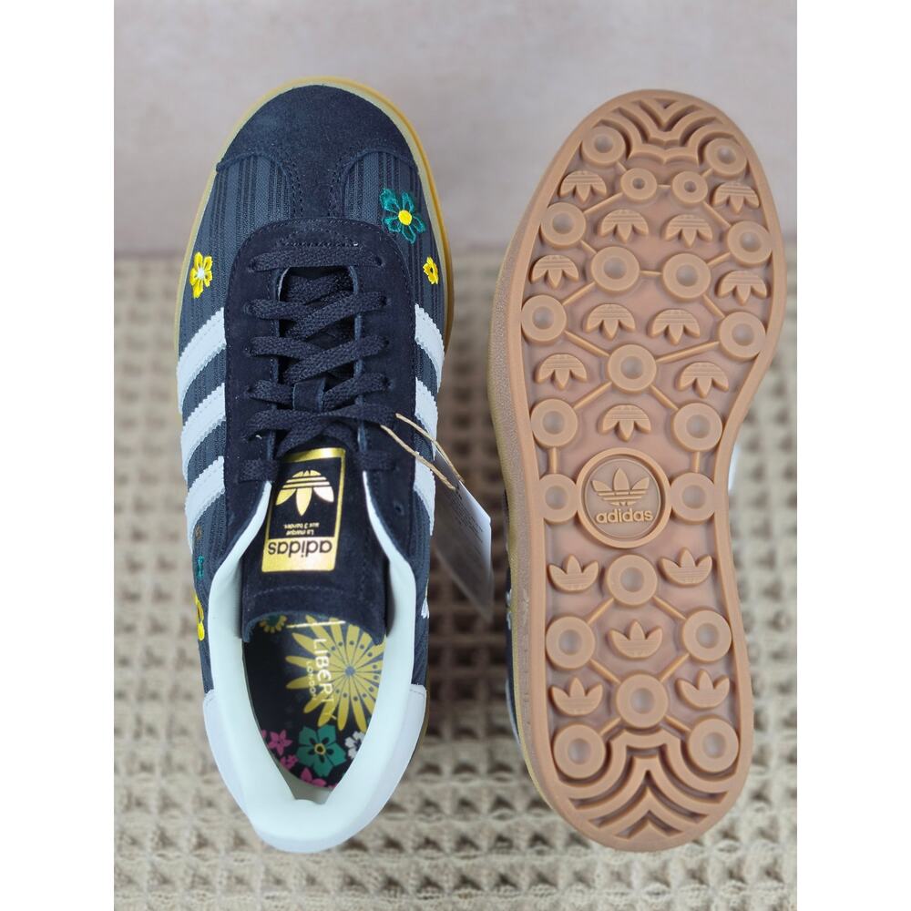 Adidas Gazelle Bold Liberty London Women’s 7 Black Floral – Brand New - Picture 4 of 9